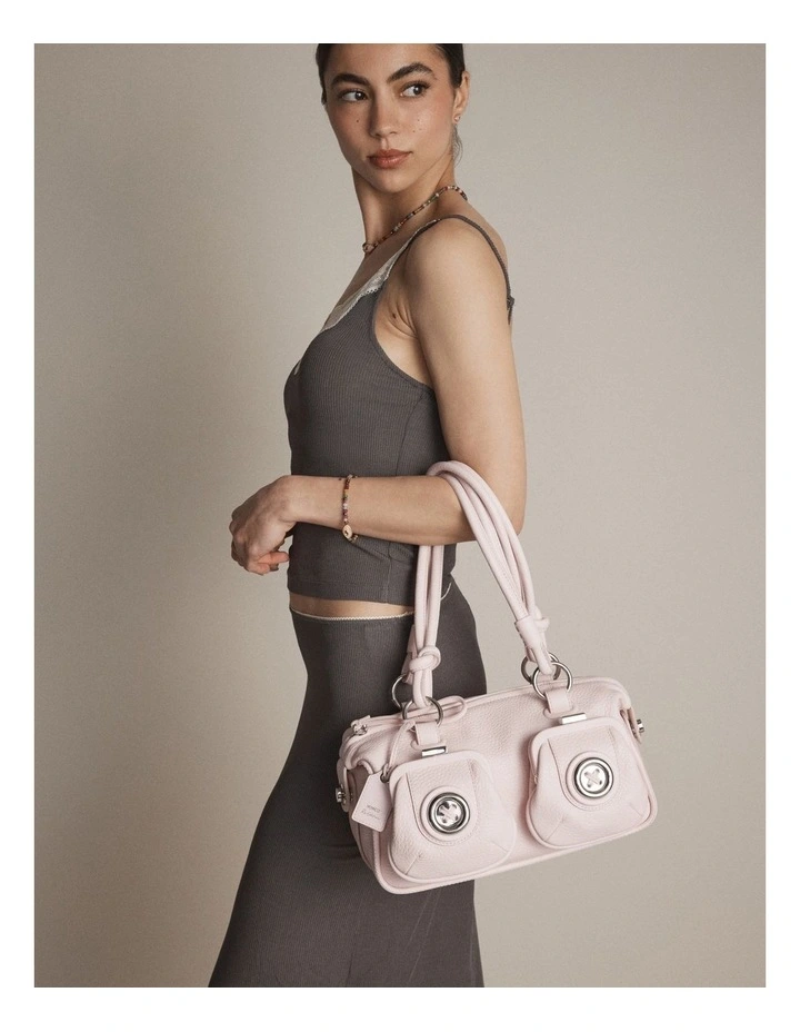 Mini Button Bag Bags Leather  in Pink Mist image 2