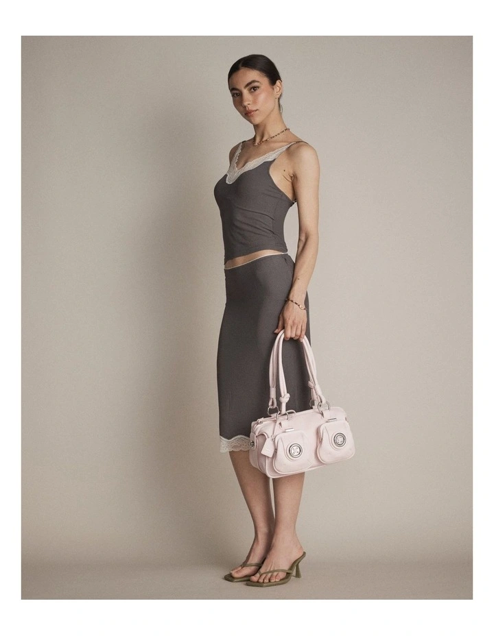 Mini Button Bag Bags Leather in Pink Mist image 7