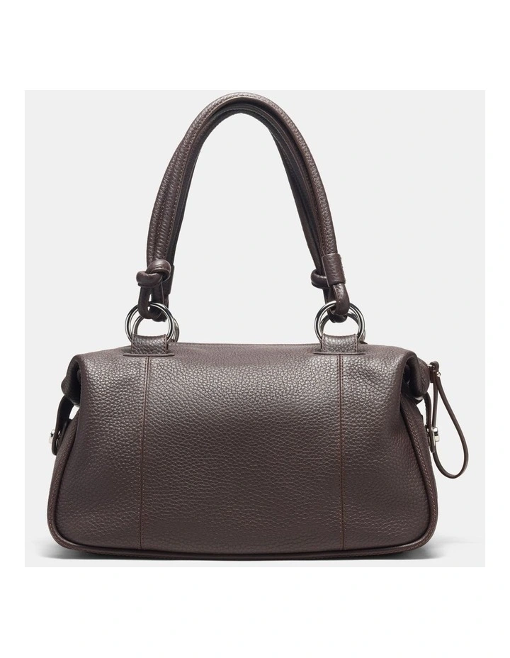 Button Bag Bags Leather in Chocolate image 5