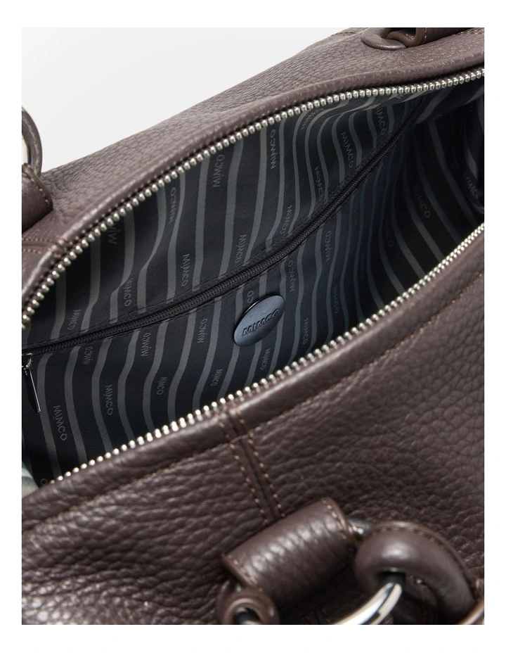 Button Bag Bags Leather in Chocolate image 7