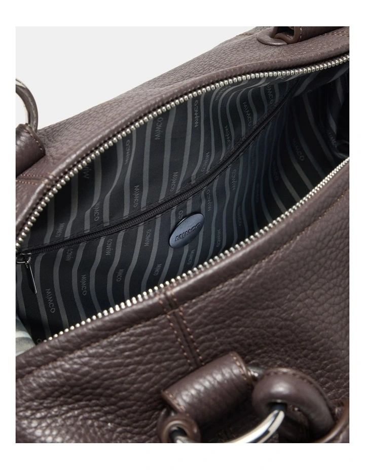 Button Bag Bags Leather in Chocolate image 7