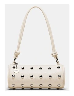 Barrel Mini Shoulder Bag Bags Leather  in Off White