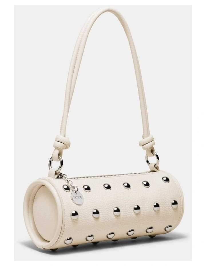 Barrel Mini Shoulder Bag Bags Leather in Off White image 2