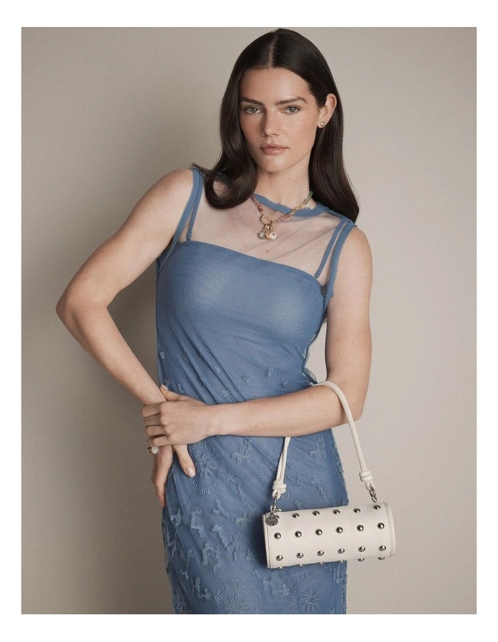 Barrel Mini Shoulder Bag Bags Leather in Off White image 3