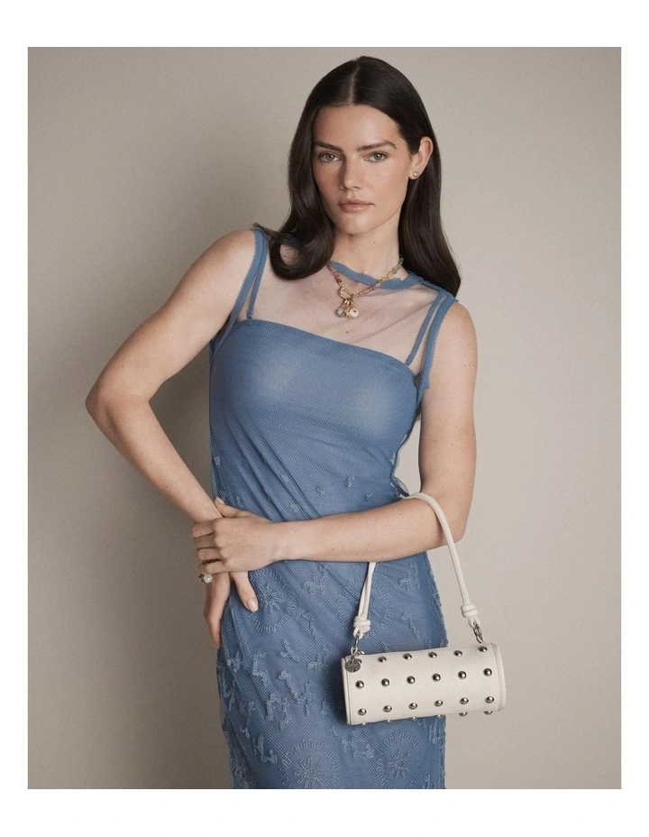 Barrel Mini Shoulder Bag Bags Leather in Off White image 3