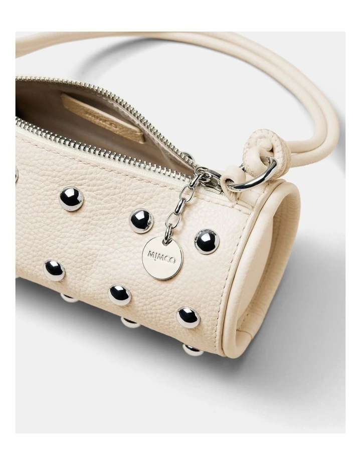 Barrel Mini Shoulder Bag Bags Leather in Off White image 6
