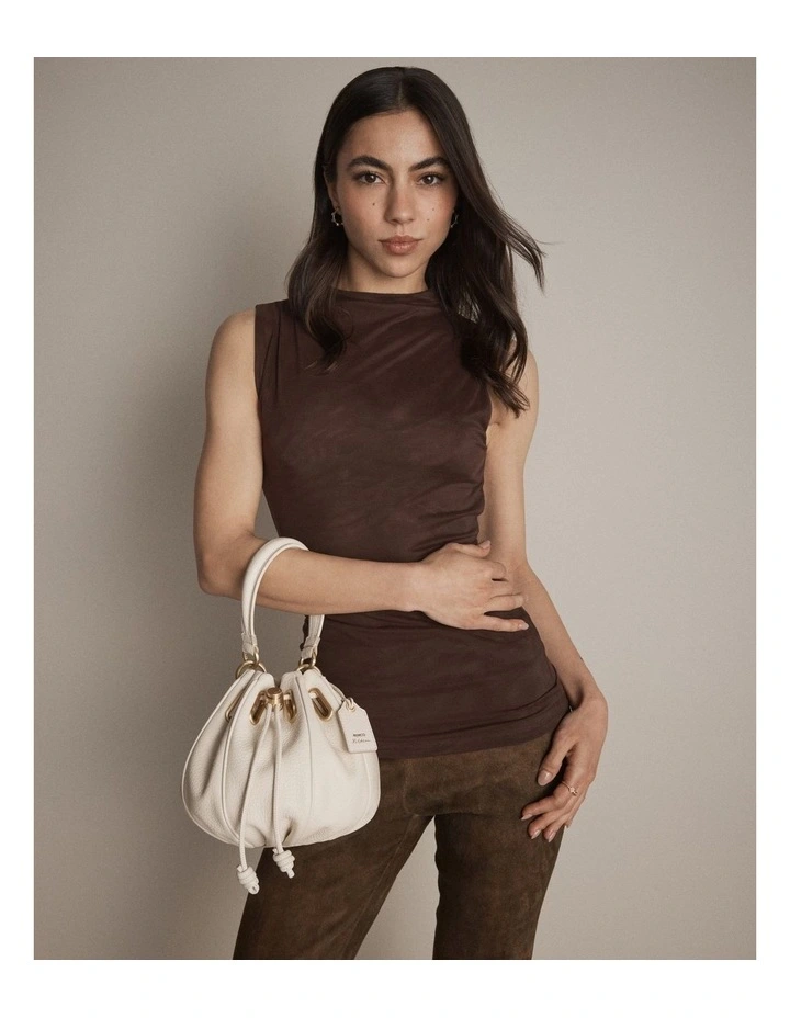 Cocoon Bag Bags Leather in Off White image 3