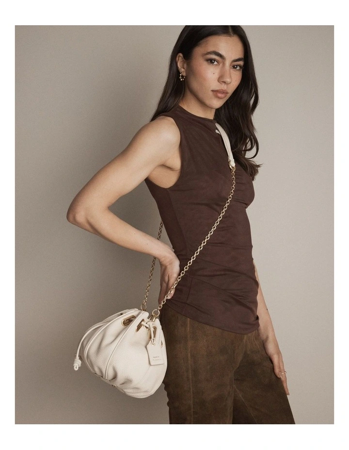 Cocoon Bag Bags Leather in Off White image 5