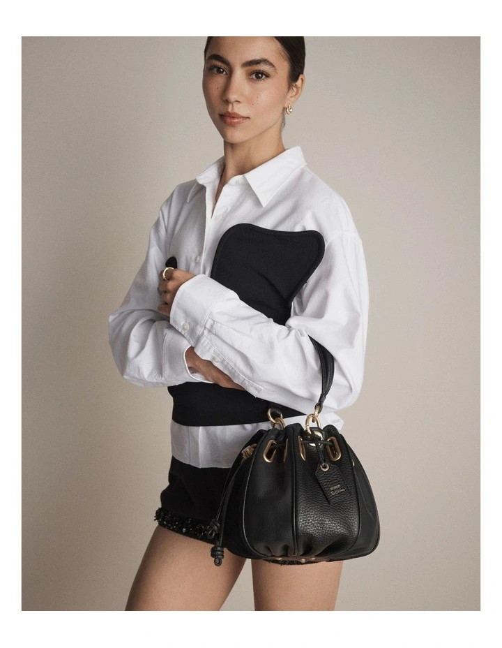 Cocoon Bag Bags Leather in Black image 2