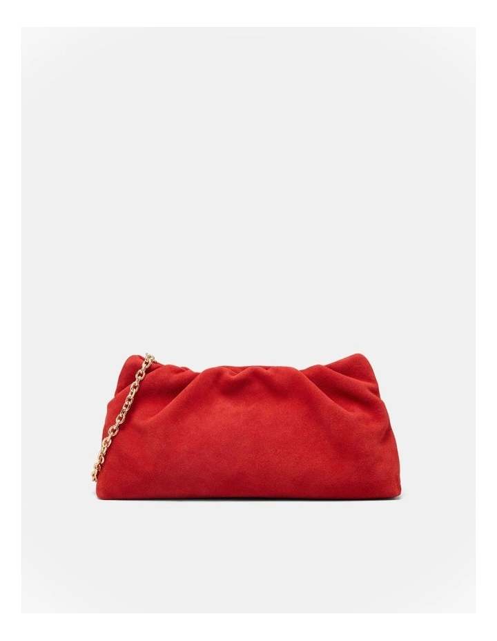 The Clutch Bag Bags Leather in Red image 1