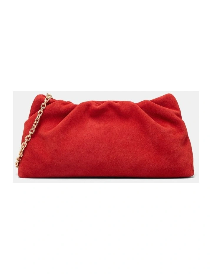 The Clutch Bag Bags Leather in Red image 1