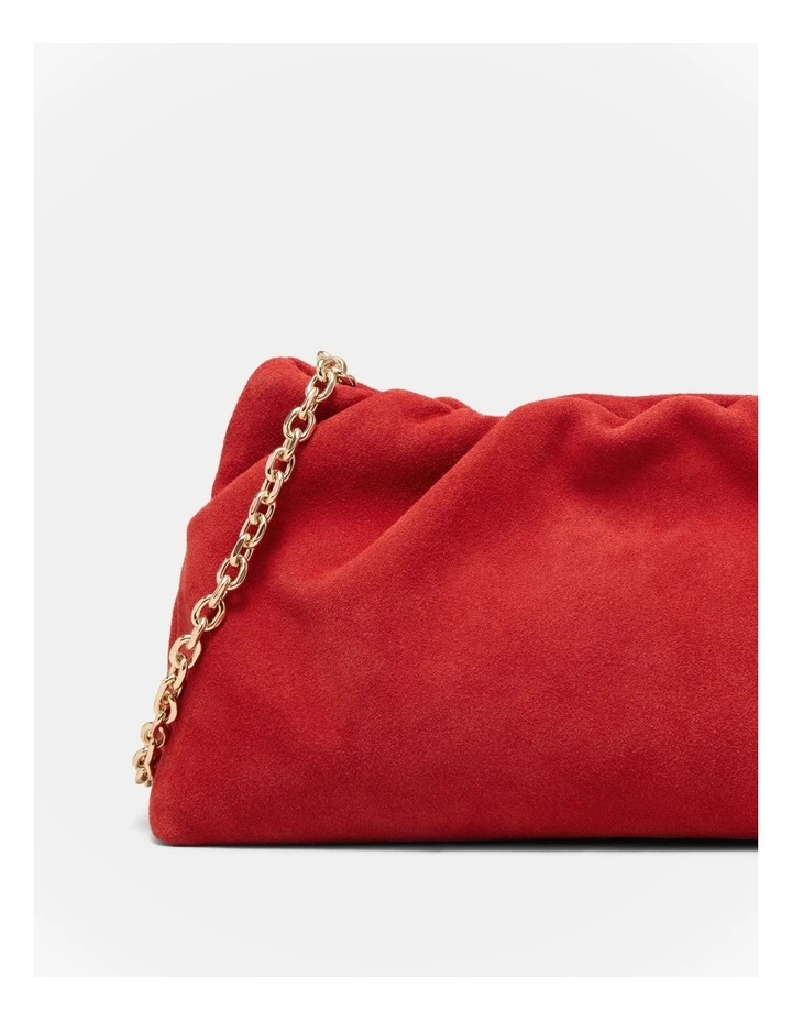 The Clutch Bag Bags Leather in Red image 6