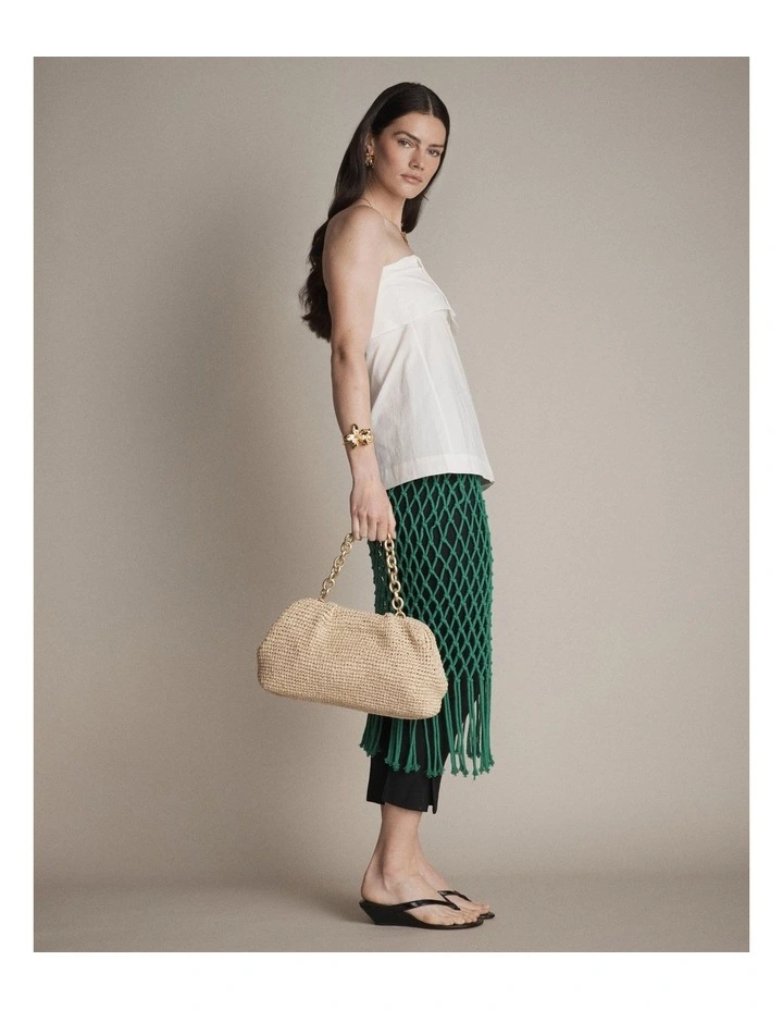 The Liv Clutch Bag Bags Non Leather in Natural image 3