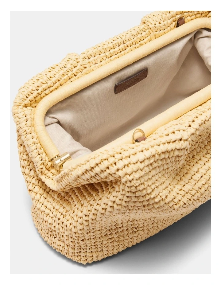 The Liv Clutch Bag Bags Non Leather in Natural image 6