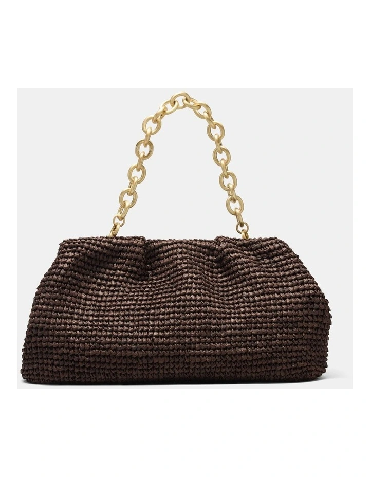 The Liv Clutch Bag Bags Non Leather in Chocolate image 1