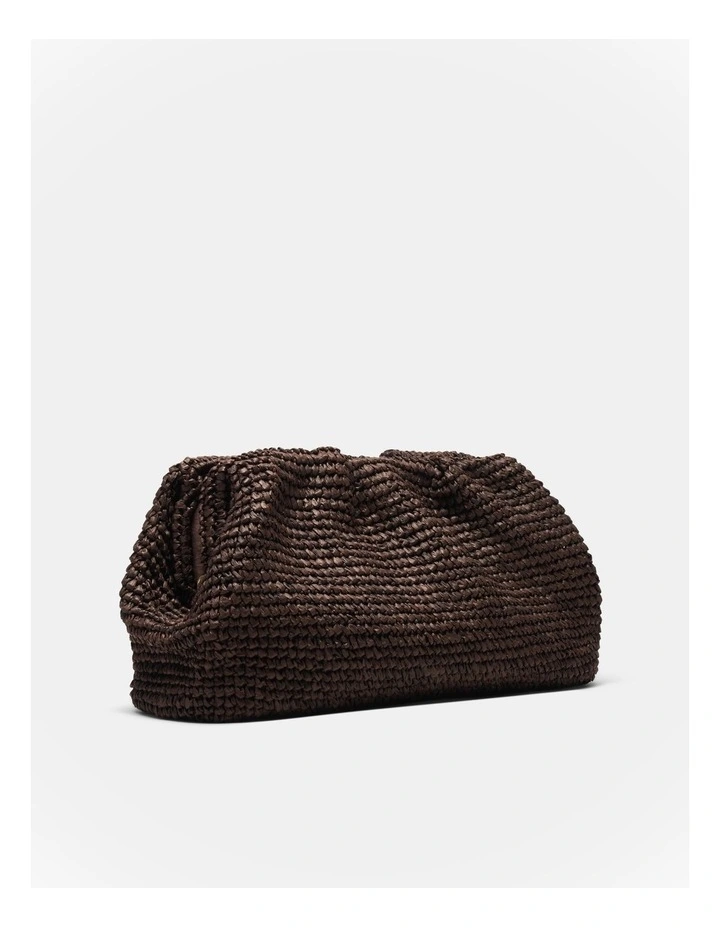 The Liv Clutch Bag Bags Non Leather in Chocolate image 2