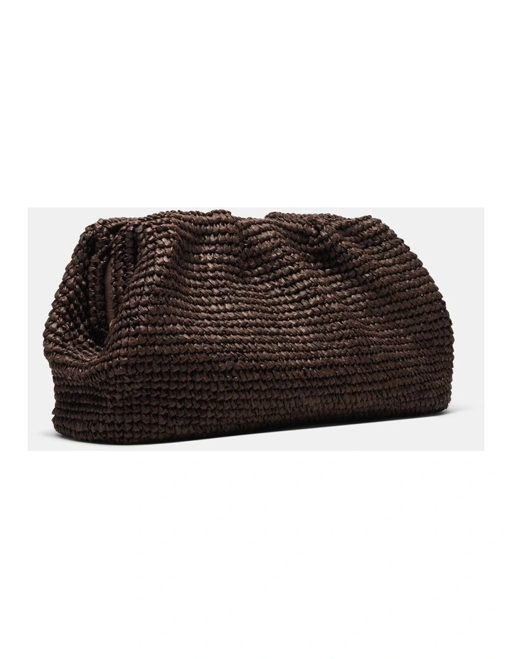The Liv Clutch Bag Bags Non Leather in Chocolate image 3
