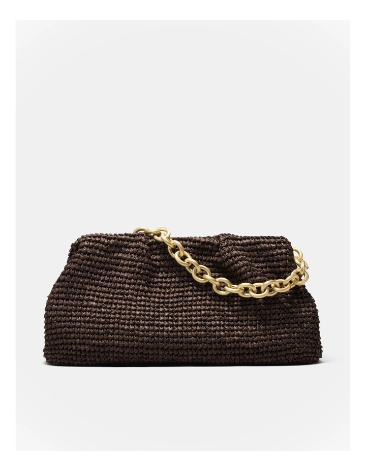 The Liv Clutch Bag Bags Non Leather in Chocolate image 4