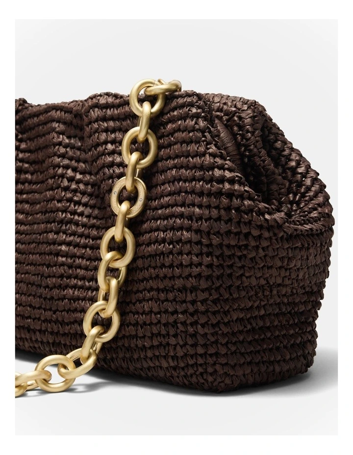 The Liv Clutch Bag Bags Non Leather in Chocolate image 5
