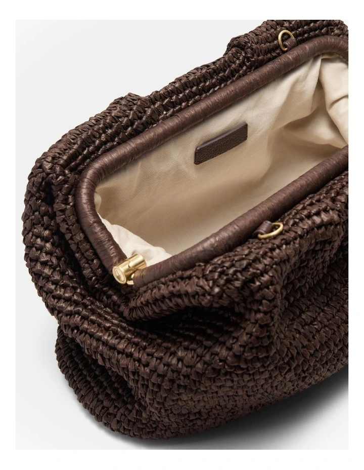 The Liv Clutch Bag Bags Non Leather in Chocolate image 6