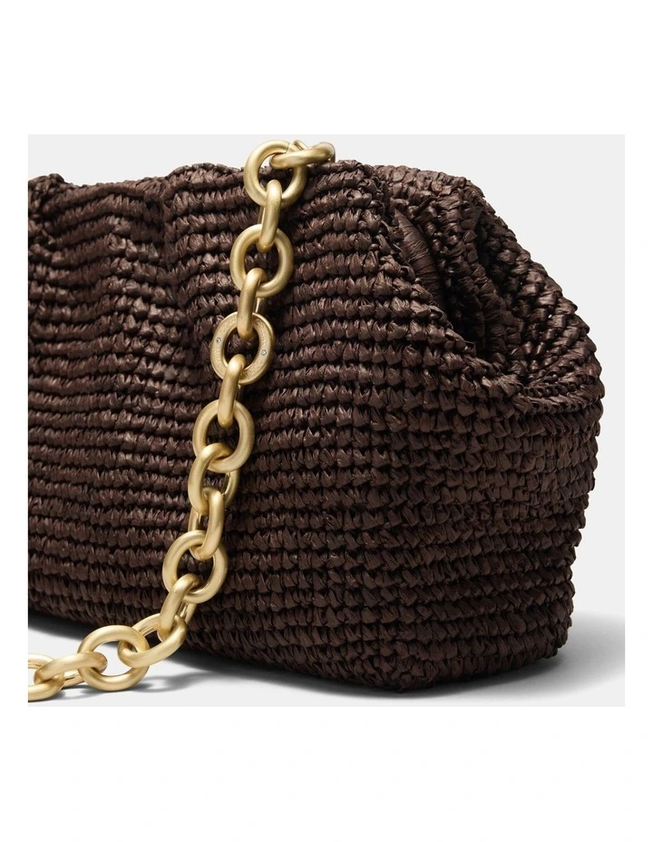 The Liv Clutch Bag Bags Non Leather in Chocolate image 6