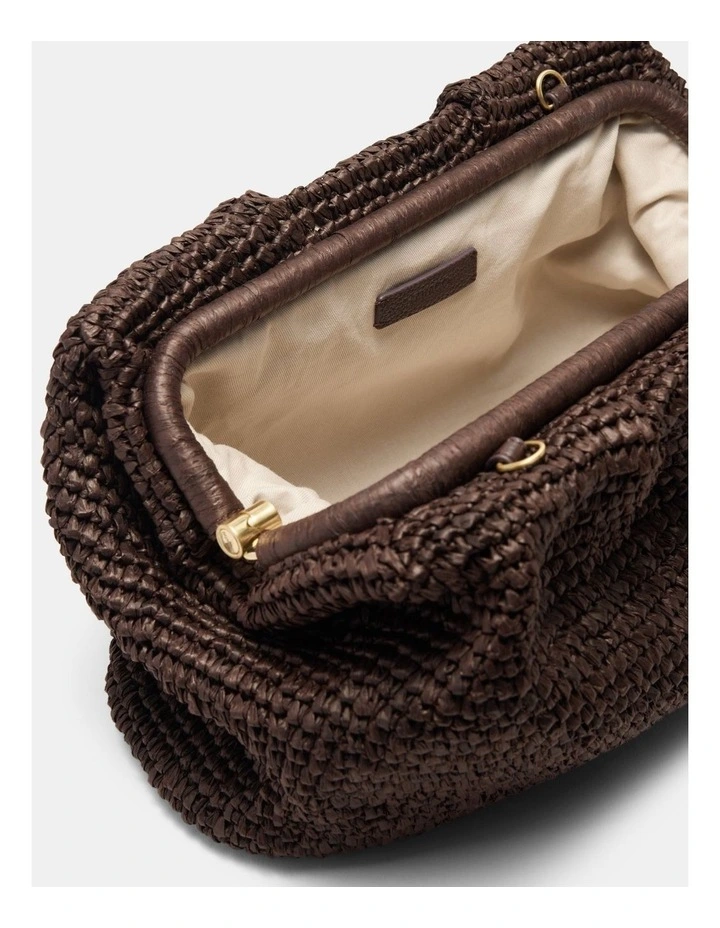 The Liv Clutch Bag Bags Non Leather in Chocolate image 7