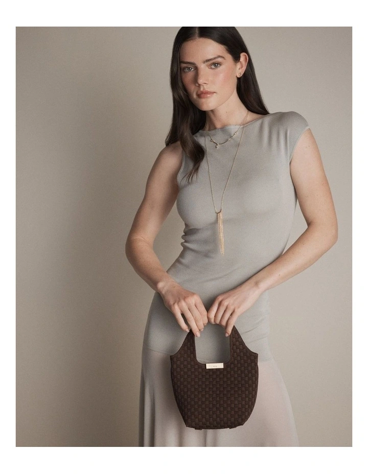 Amelie Mini Grab Crossbody Bag Bags Non Leather in Chocolate image 7