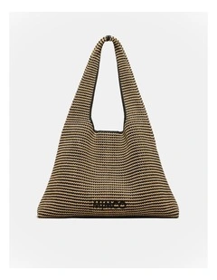 Sonny Textured Hobo Bag Bags Non Leather in Black Natural