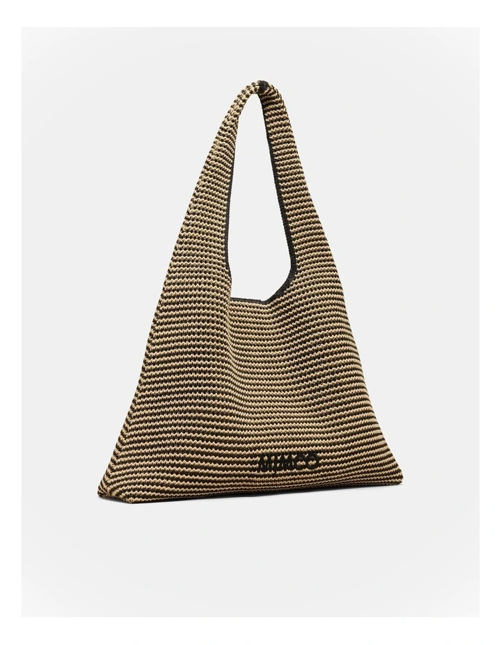 Sonny Textured Hobo Bag Bags Non Leather  in Black Natural image 2