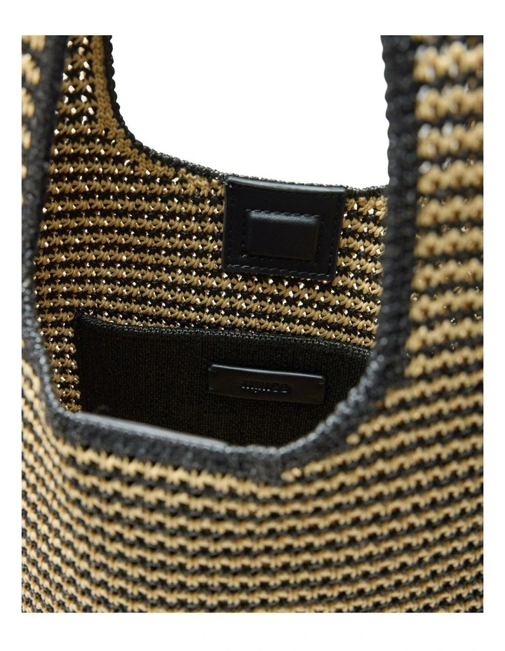 Brittany Mini Tote Bag Bags Non Leather in Black Natural image 7
