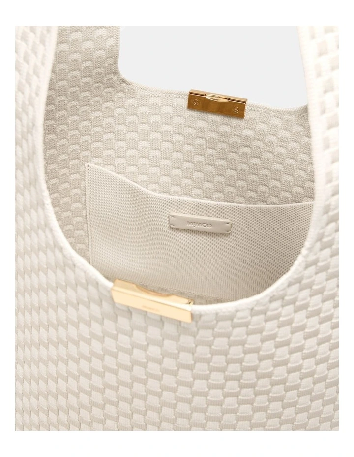 Amelie Basket Tote Bag Bags Non Leather in Off White image 7
