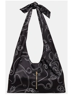 Lucy Scarf Hobo Bag Bags Non Leather in Black
