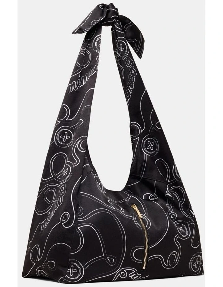 Lucy Scarf Hobo Bag Bags Non Leather in Black image 2