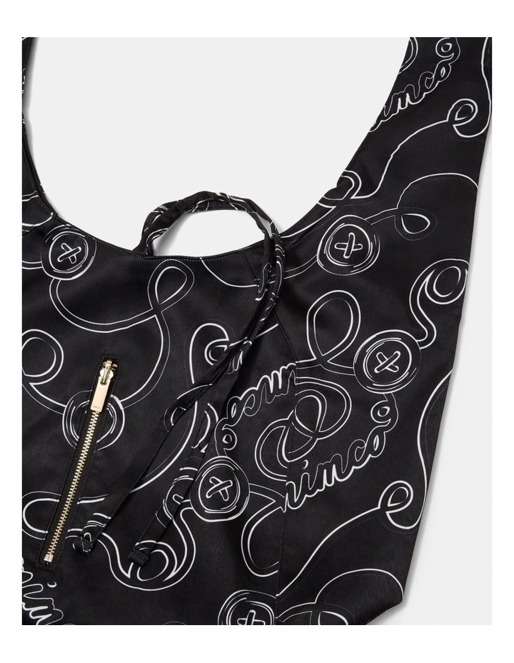 Lucy Scarf Hobo Bag Bags Non Leather in Black image 4