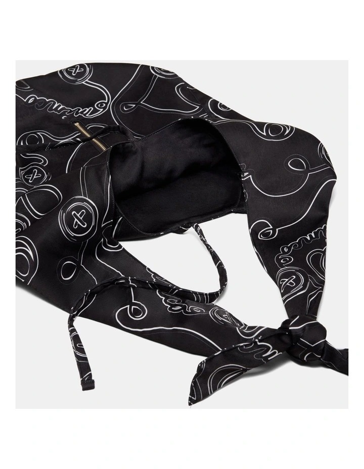 Lucy Scarf Hobo Bag Bags Non Leather in Black image 5