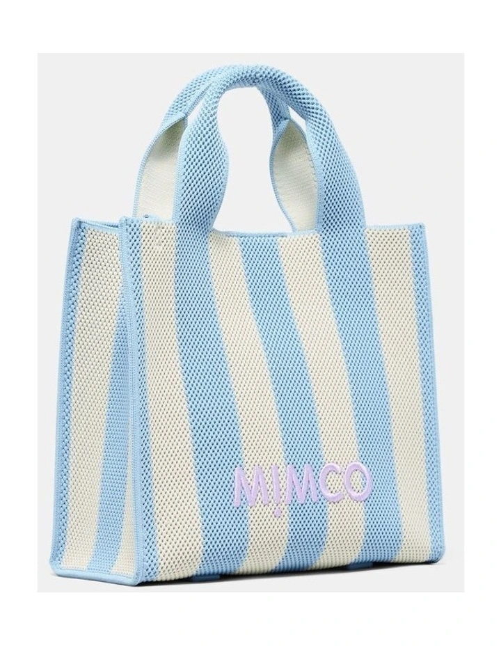 Blondie Small Crossbody Tote Bag Bags Non Leather in Light Blue Multi image 3