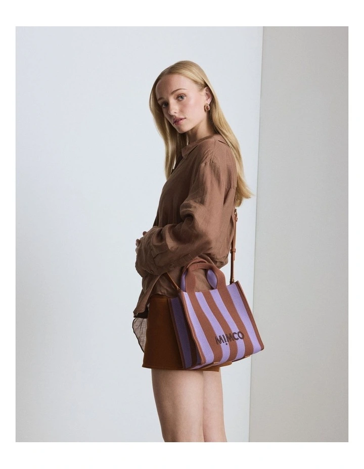 Blondie Small Tote Crossbody Bag Bags Non Leather in Lilac Multi image 7
