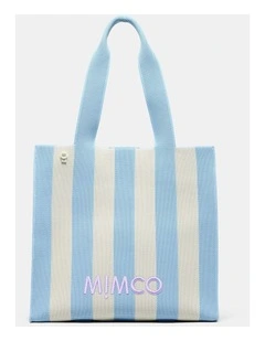 Blondie Large Boxy Tote Bag Bags Non Leather in Light Blue Multi