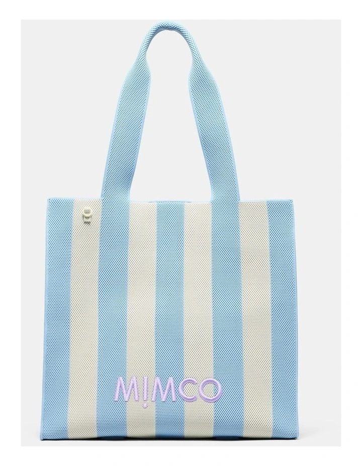 Blondie Large Boxy Tote Bag Bags Non Leather in Light Blue Multi image 1