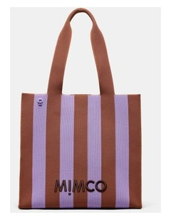 Blondie Large Boxy Tote Bag Bags Non Leather in Lilac Multi