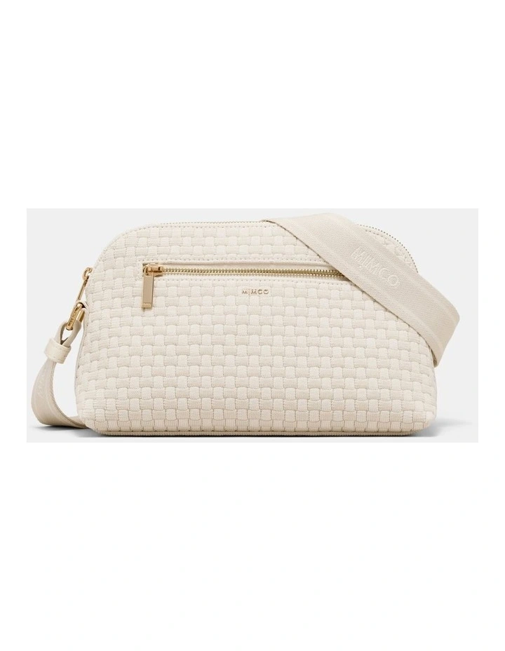 Squad Woven Crossbody Bag Bags Non Leather in Off White image 1