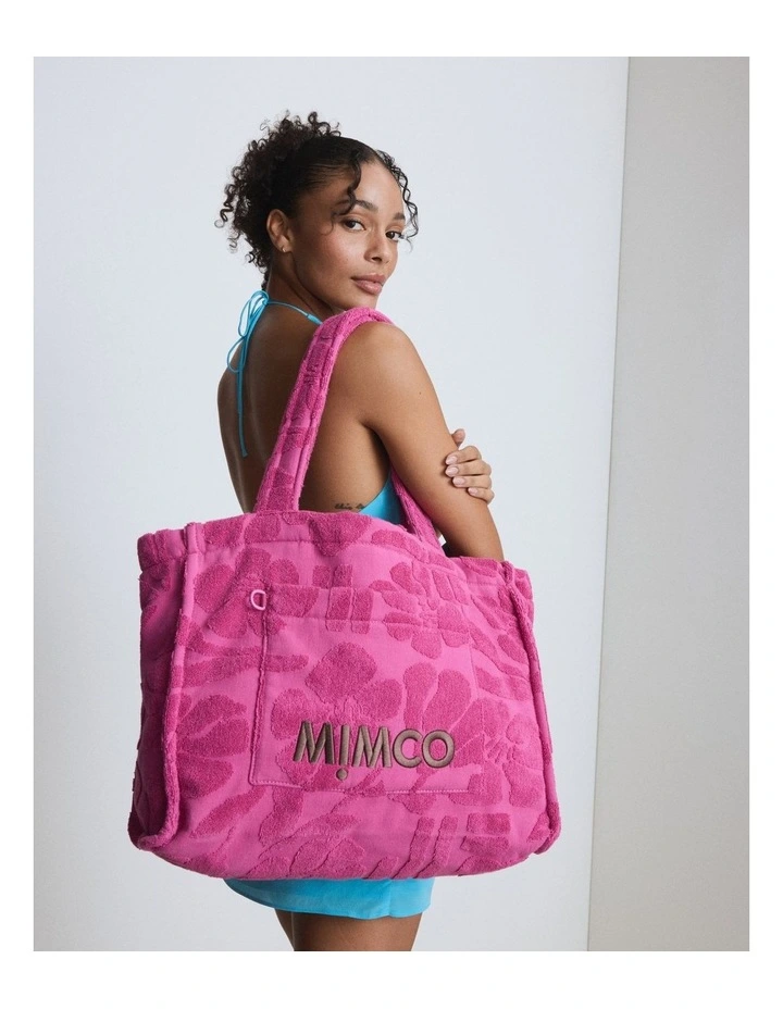 Skye Beach Tote Bag Bags Non Leather in Fuchsia image 2
