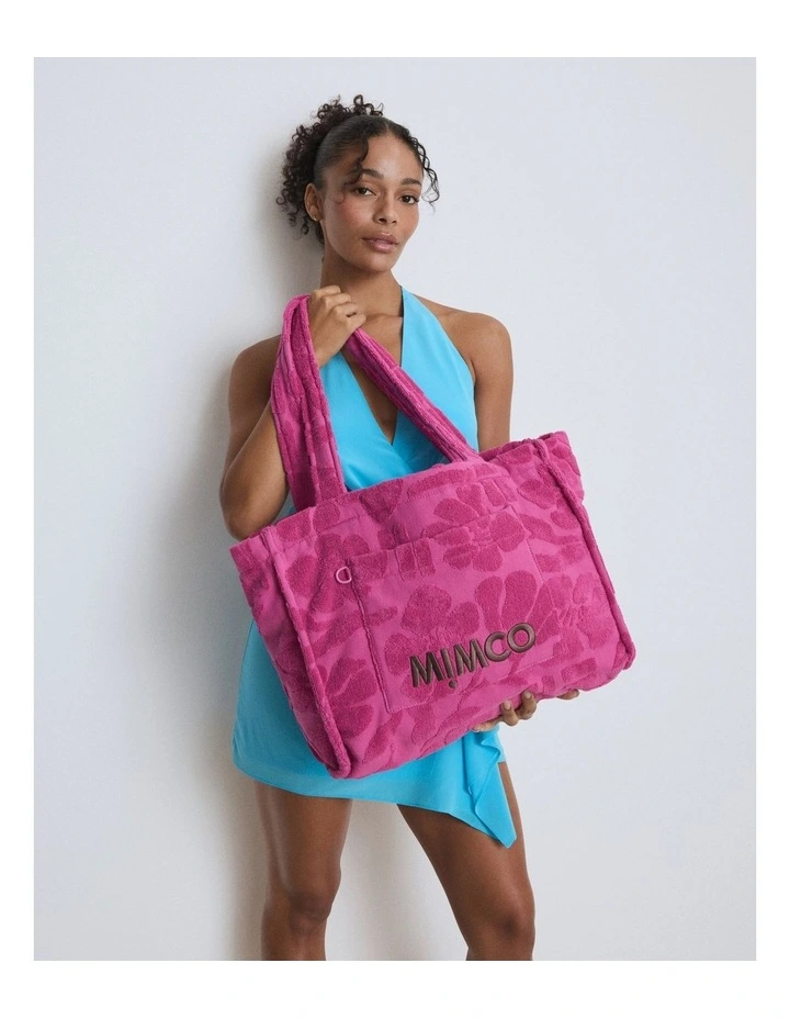 Skye Beach Tote Bag Bags Non Leather in Fuchsia image 7
