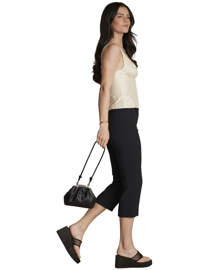 Mila Mini Shoulder Purse Bags Non Leather in Black image 4