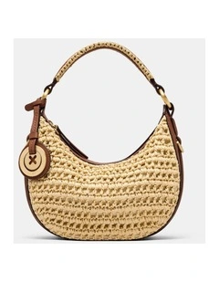 Luna Mini Crescent Bag Bags Leather in Natural
