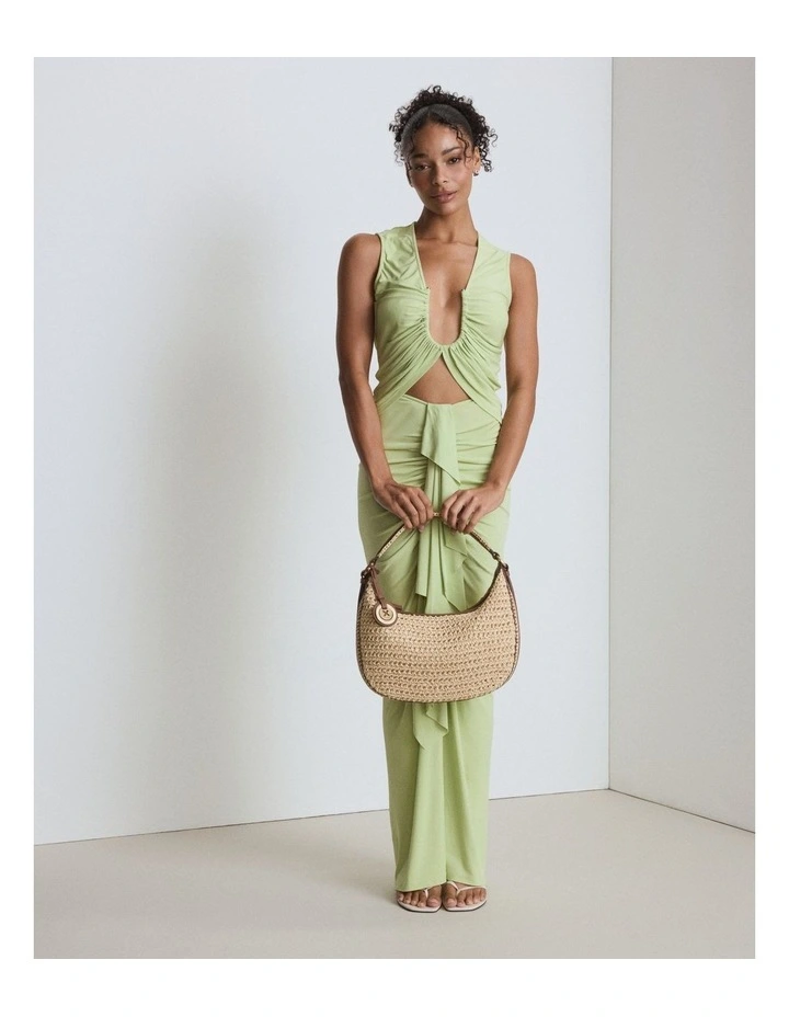Luna Crescent Bag Bags Leather in Natural image 2