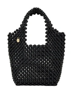 Amelie Beaded Mini Bag Bags Non Leather in Black