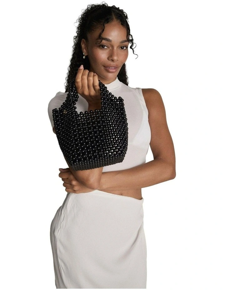 Amelie Beaded Mini Bag Bags Non Leather in Black image 4