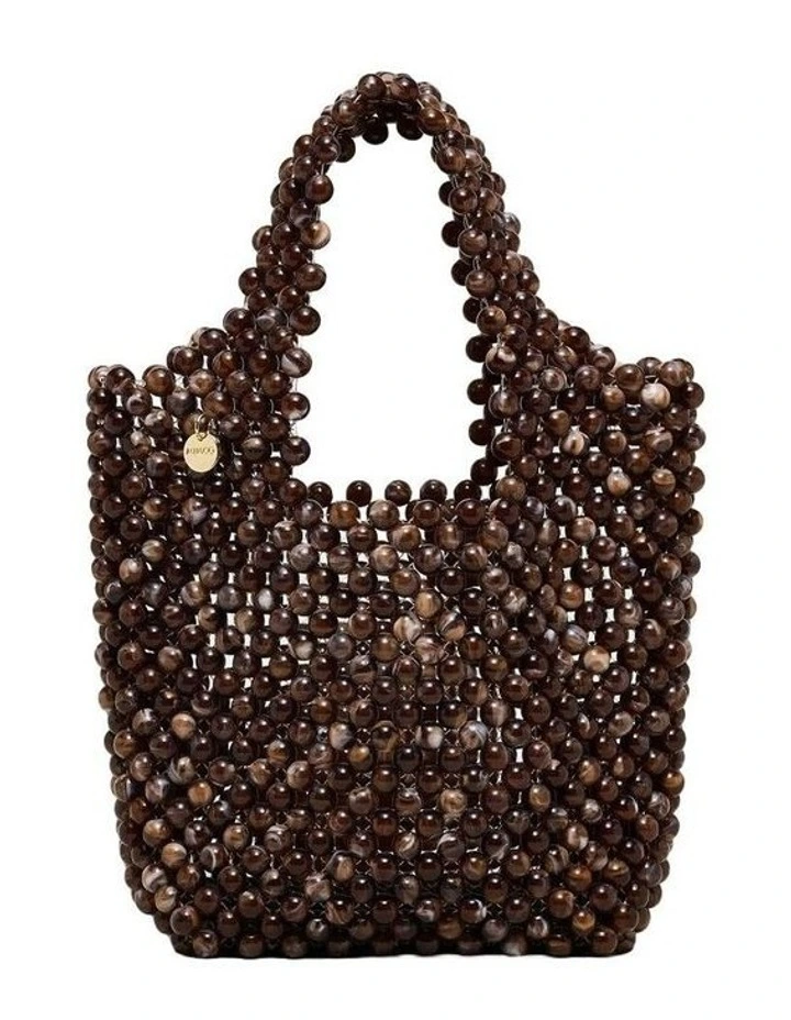 Amelie Beaded Mini Bag Bags Non Leather in Chocolate image 1