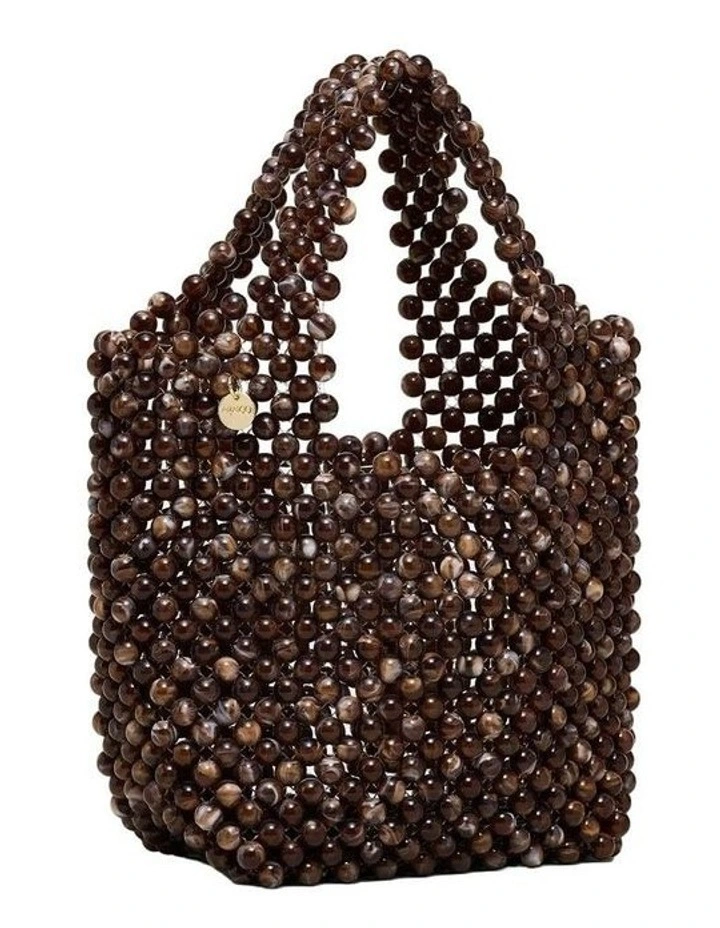 Amelie Beaded Mini Bag Bags Non Leather in Chocolate image 3